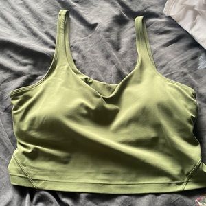 Green lululemon align cropped tank